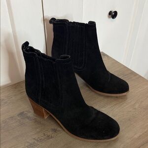 Sam Edelman Black Suede Leather Ankle Booties - 8.5